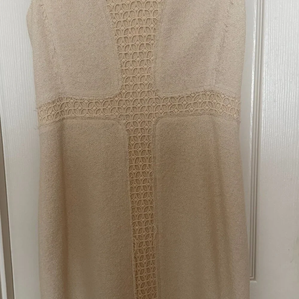 Rebecca Taylor Dress. Size 8, Cream - Picture 4 of 9